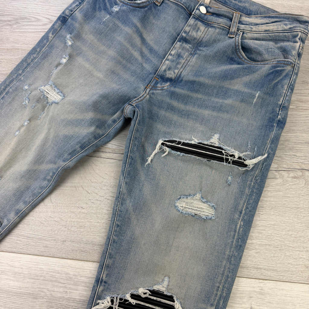 Amiri Men’s Light Blue Denim MX1 Jeans - Uk 34