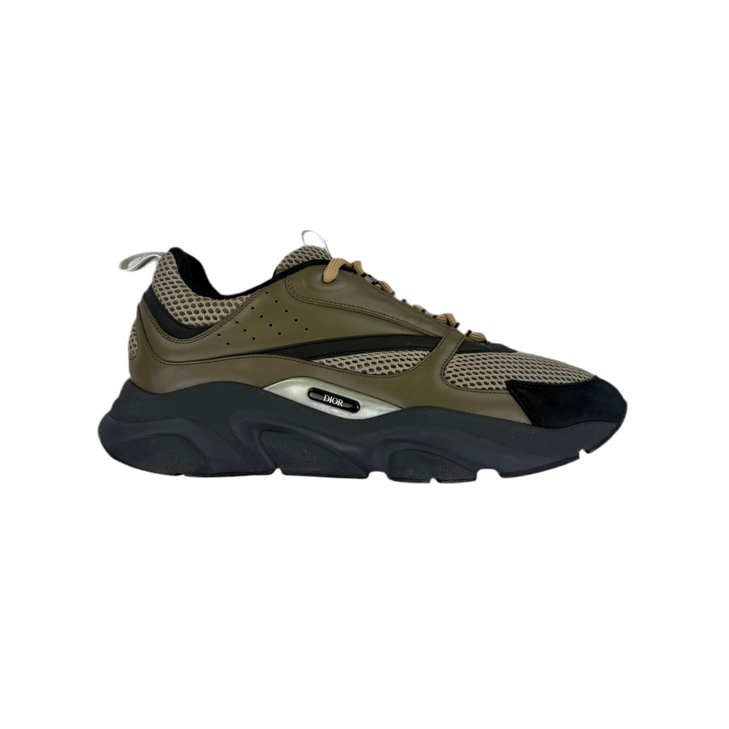 Dior B22 Men’s Khaki Grey Runners - 43 (Fit 8/8.5)