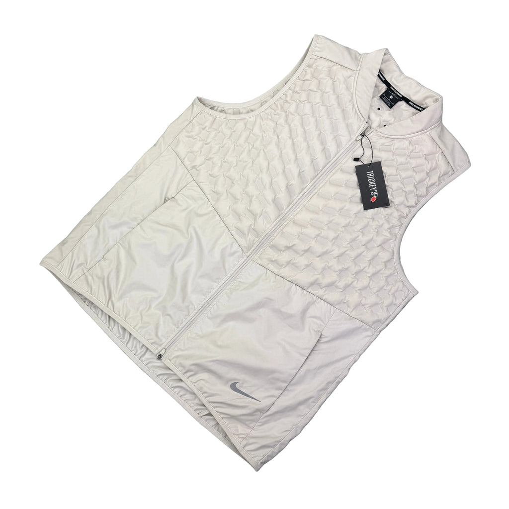 Nike Men’s Beige Zip-up Beige Vest Gilet - XL