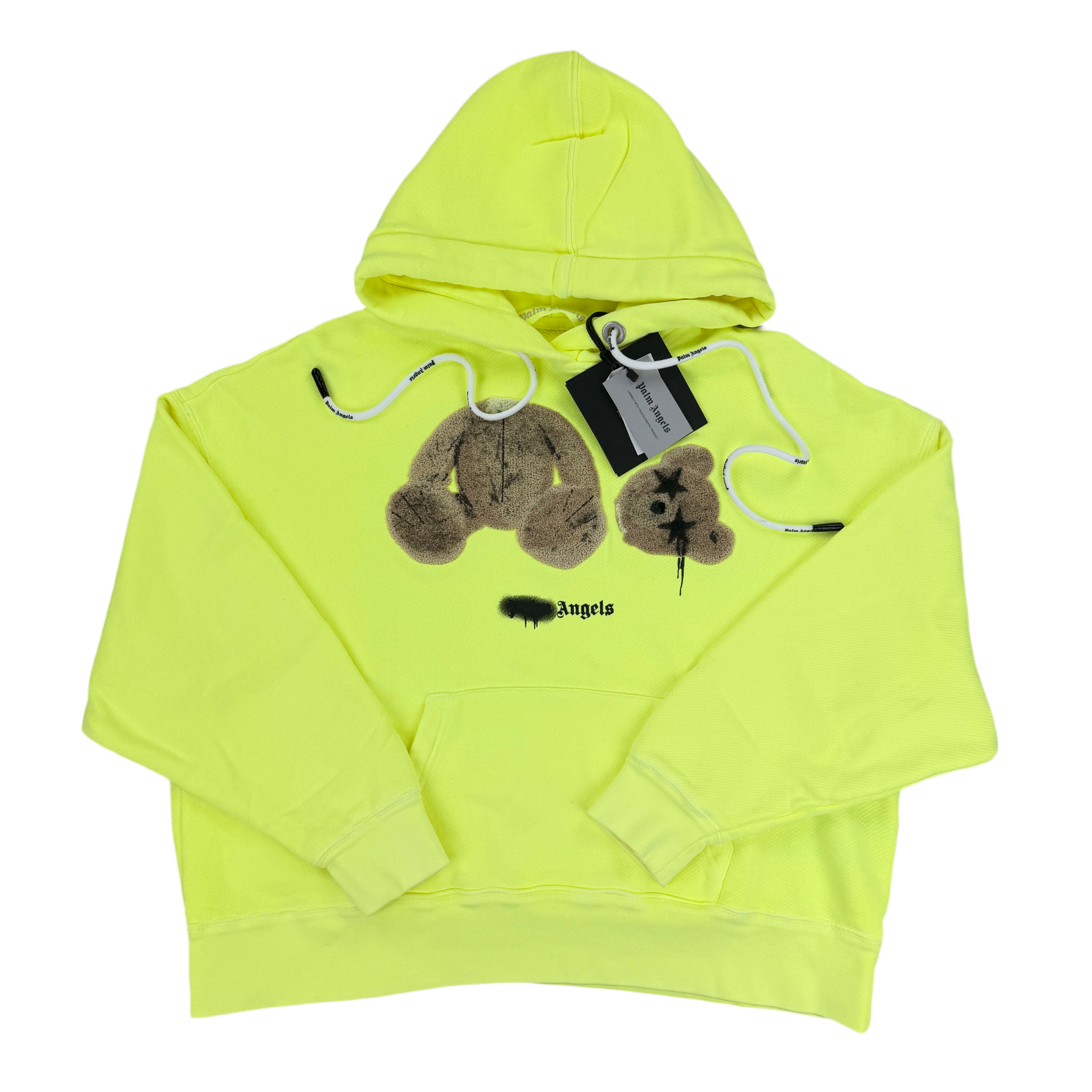 Palm Angels Kill The Bear Neon Yellow Hoodie