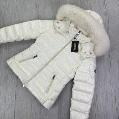 Moncler Women’s Cream / Beige BadyF Down Jacket - Size 0