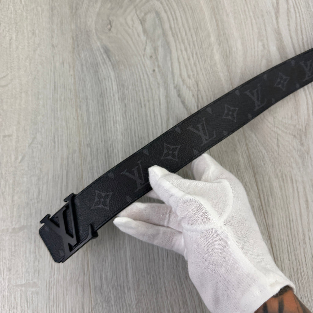 Louis Vuitton Men’s Monogram Original Belt With Black Buckle