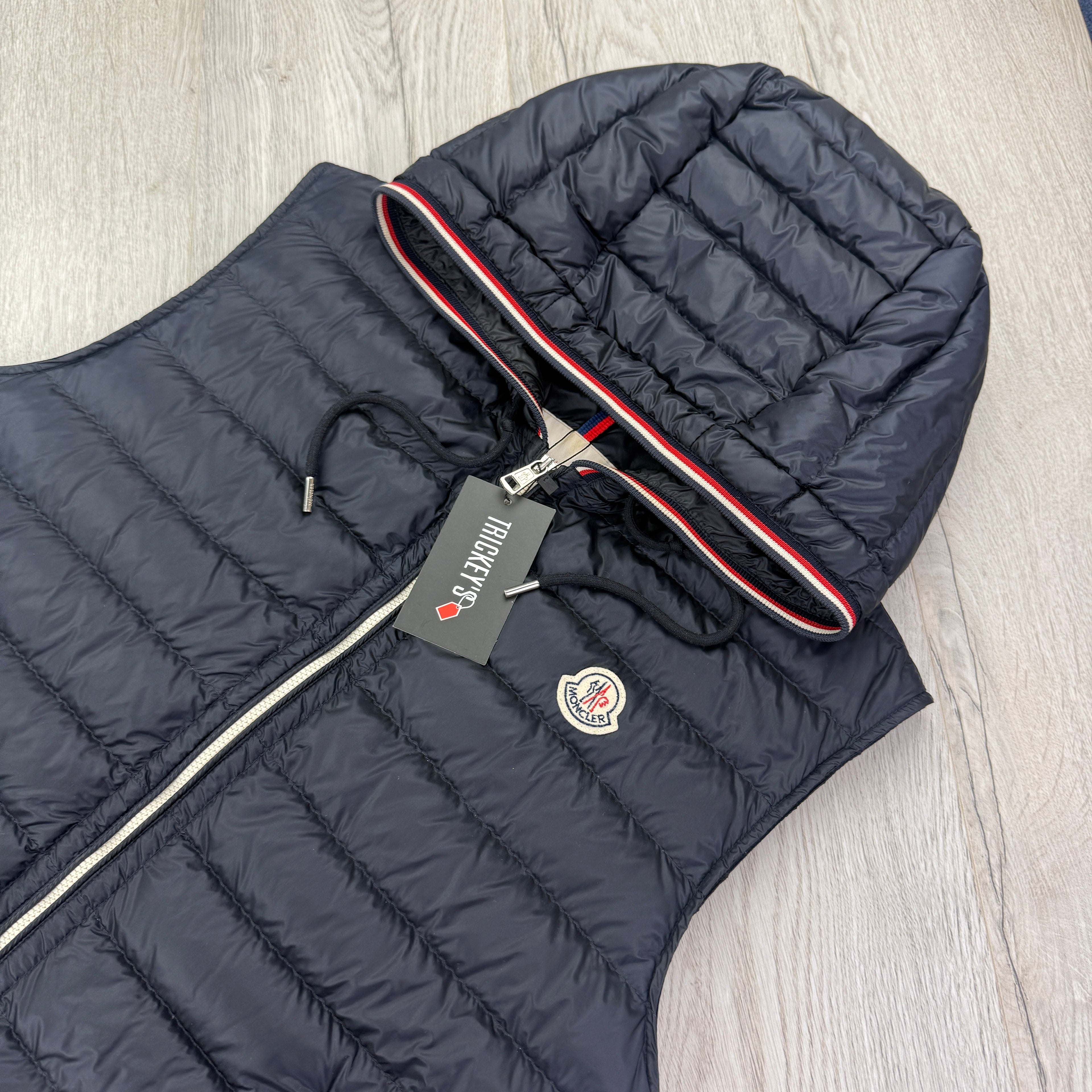 Moncler Men’s Cyriaque Navy Zip-up Gilet
