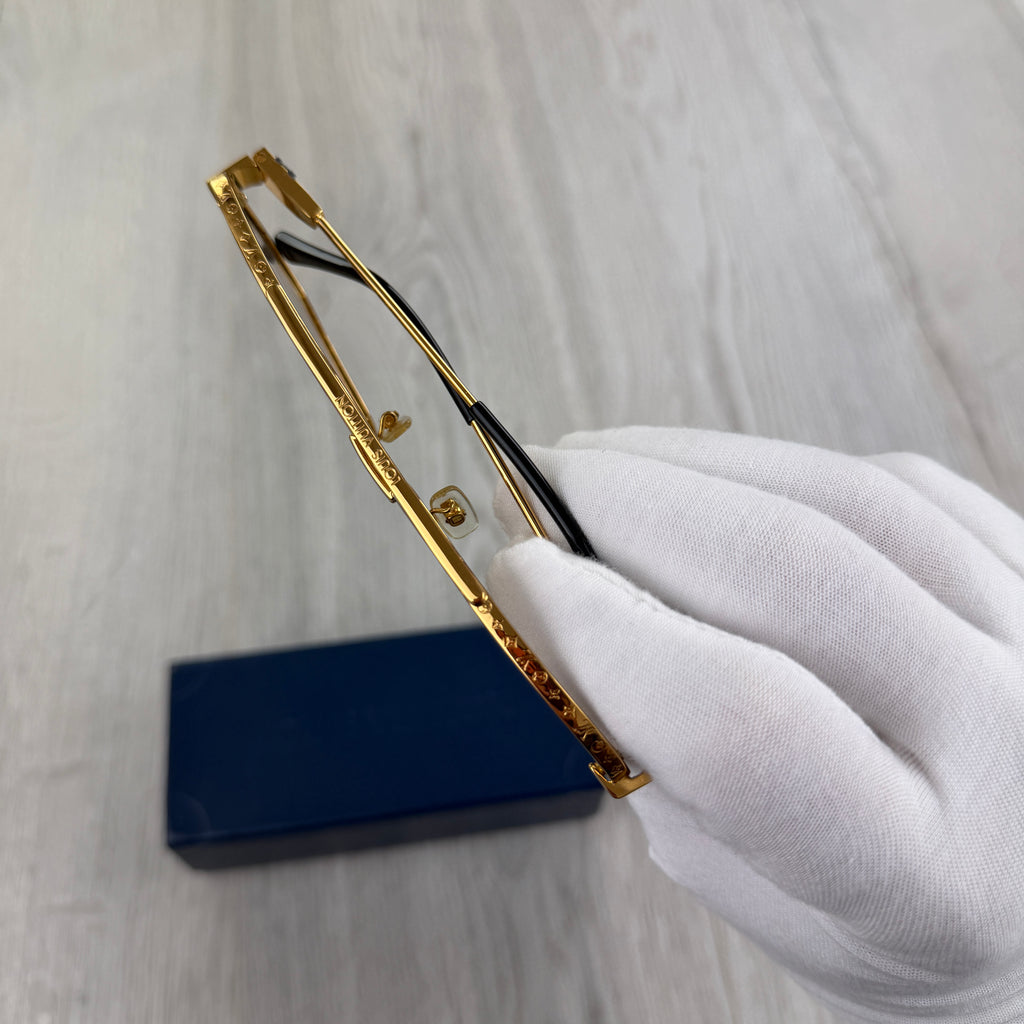 Louis Vuitton Men’s Gold Monogram Sunglasses