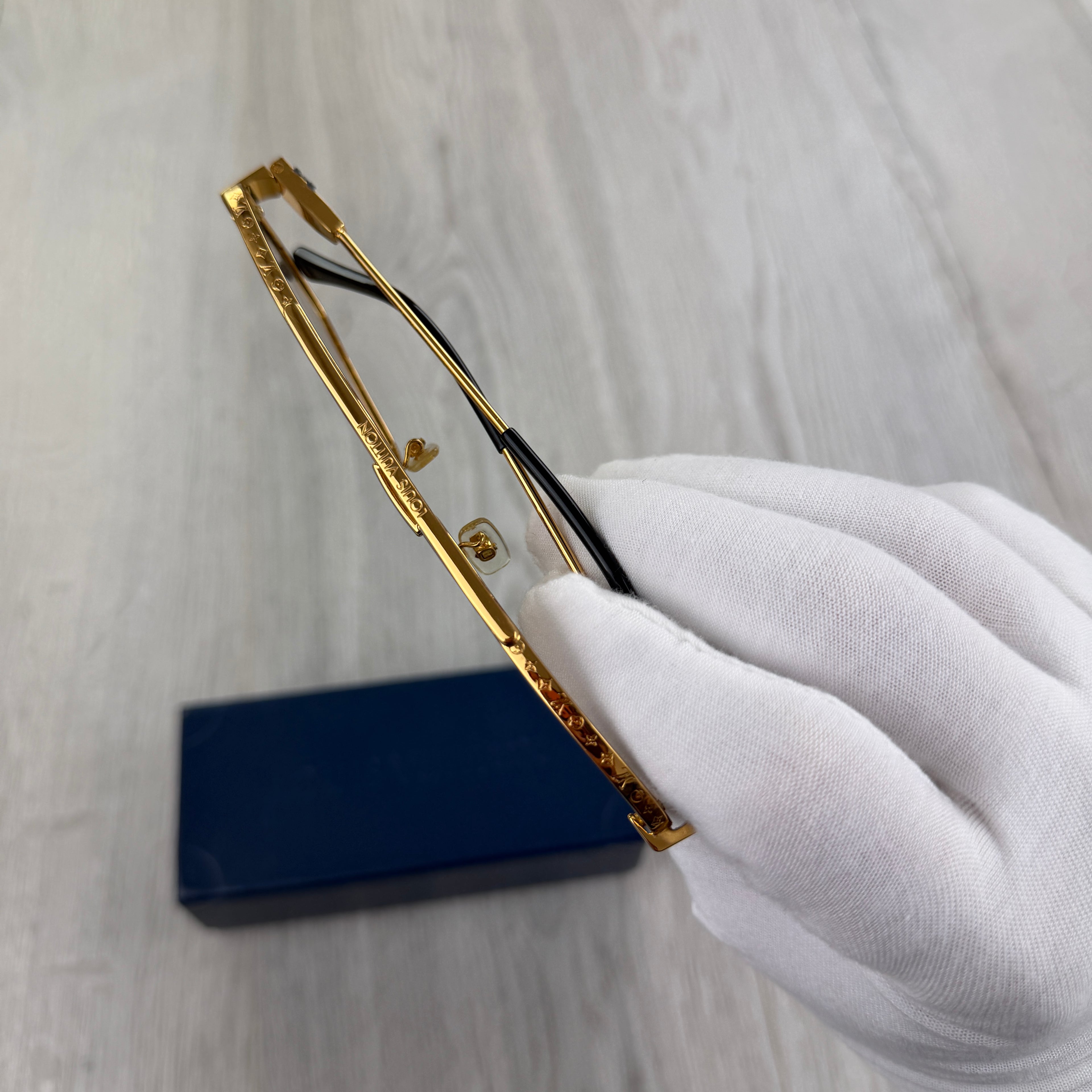 Louis Vuitton Men’s Gold Monogram Sunglasses