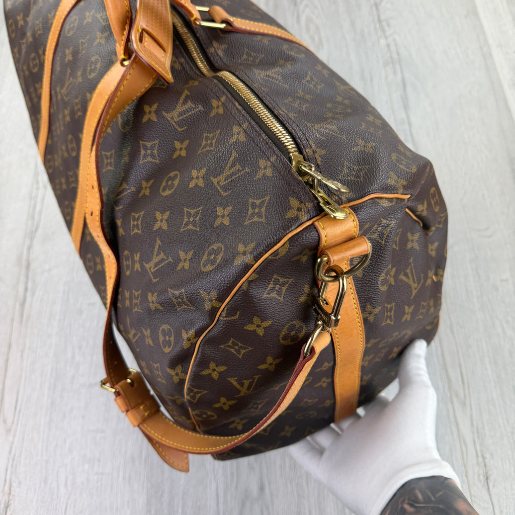 Louis Vuitton Men’s Brown Monogram Keepal Bag - 60