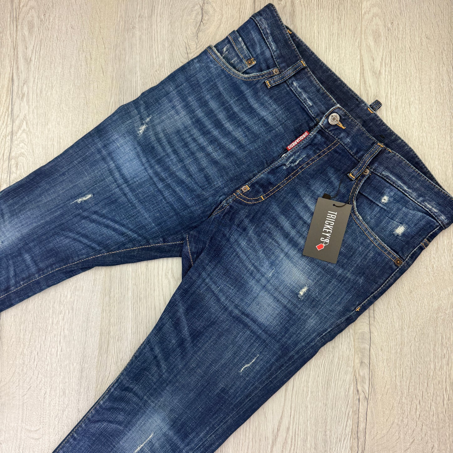 Dsquared2 Men’s Distressed Cigarette Jeans - 48 (Uk 32)