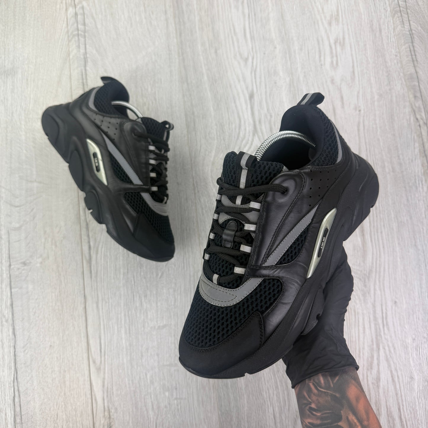Dior B22 Men’s Triple Black Trainers - 43 (Fit Uk 8/8.5)