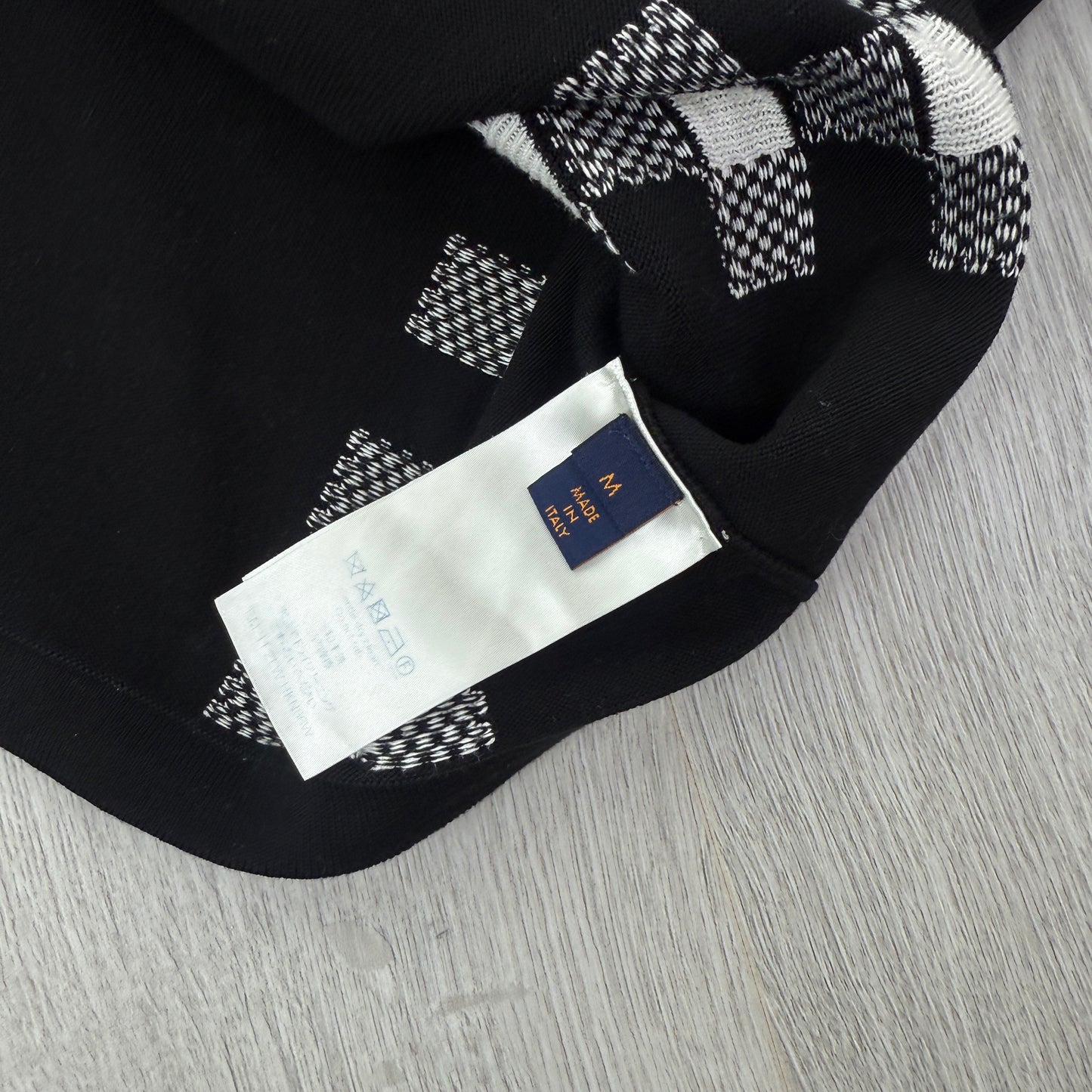 Louis Vuitton Men’s Black SS21 Racing Checked T-shirt - Medium