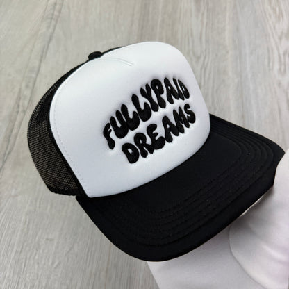 Fully Paid Mens Black & White Baseball Cap
