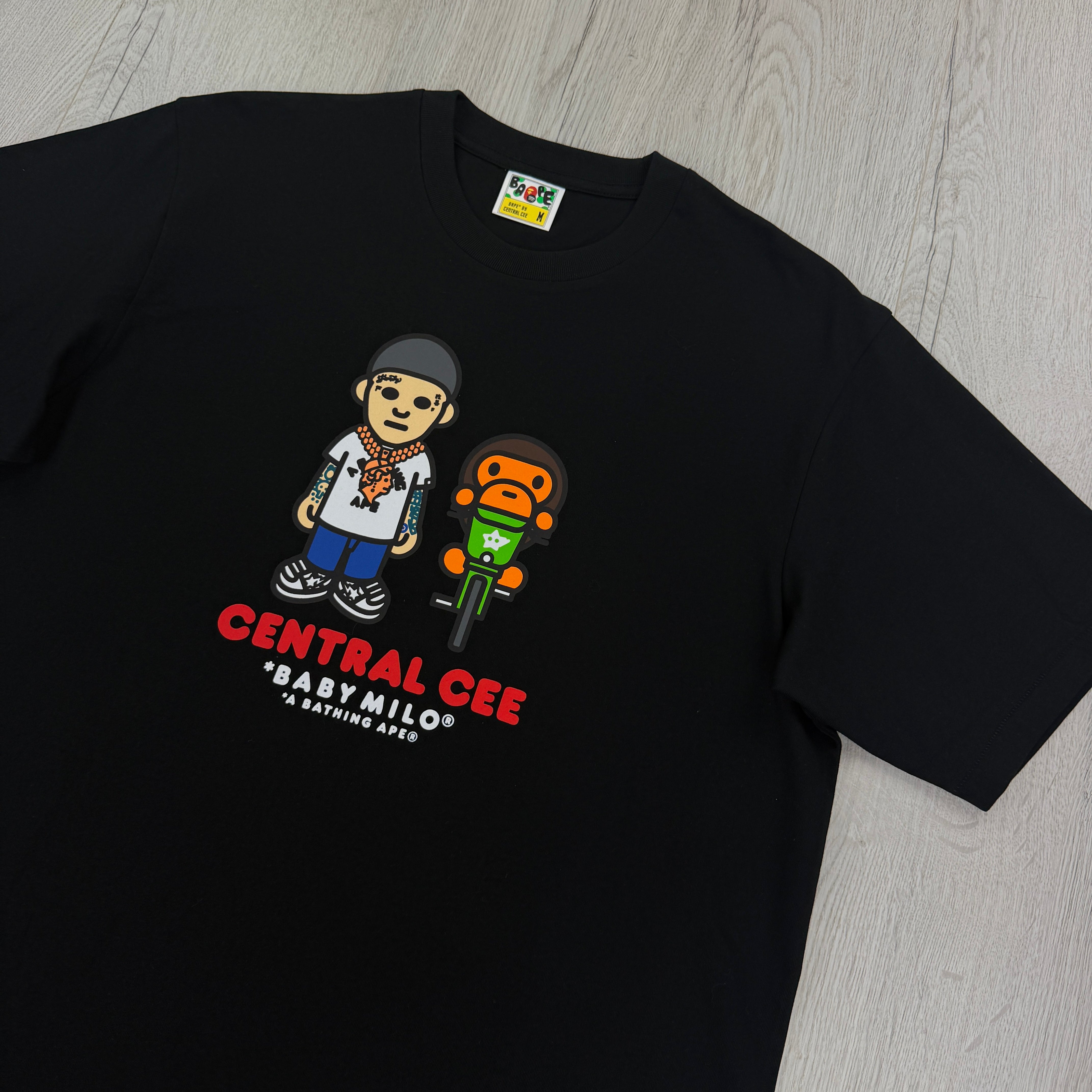 Bape x Central Cee Men's Black T-shirt - Medium – Trickey.store