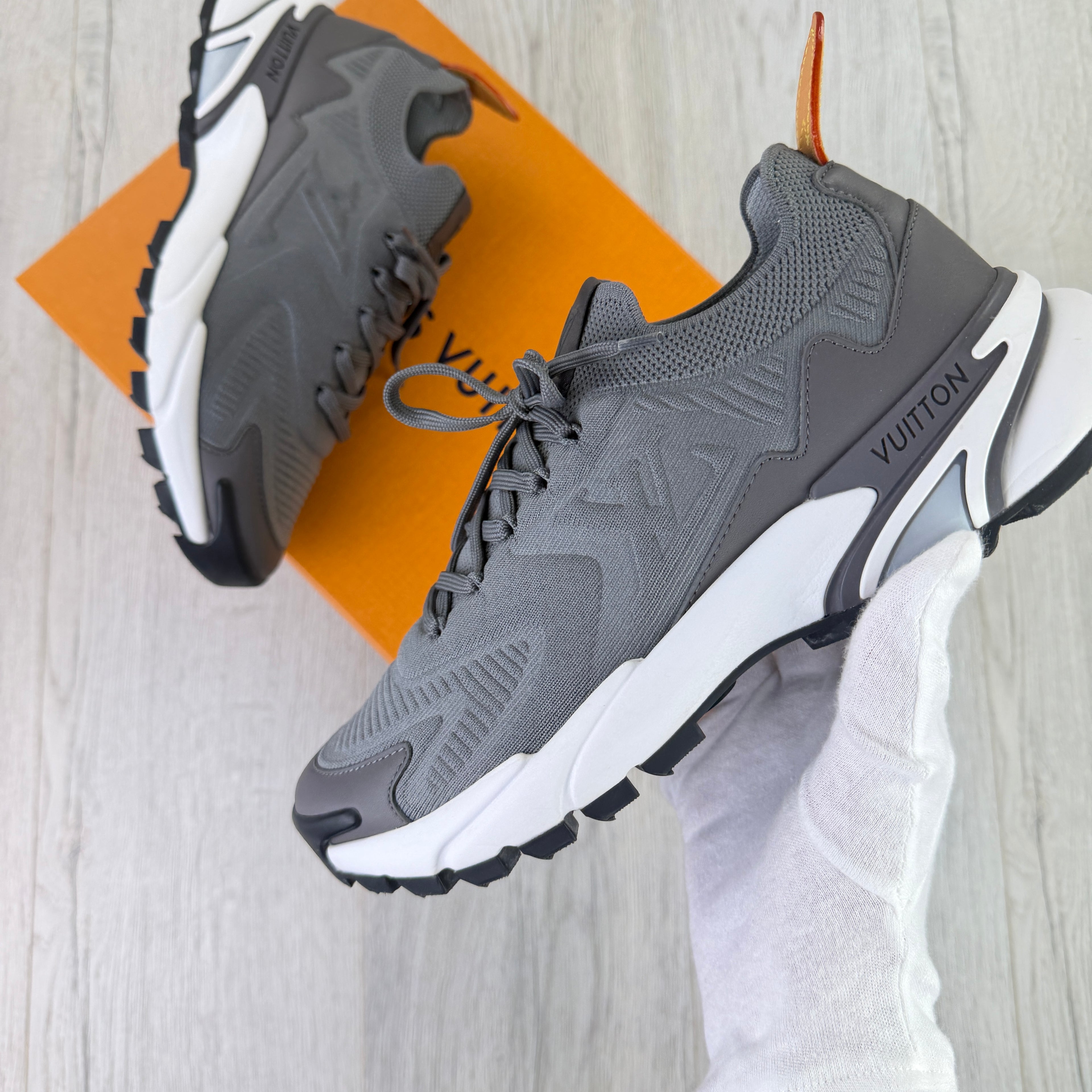 Louis Vuitton Men’s Grey & White Tatic Trainers - Uk 6.5 (Fit 7/7.5)