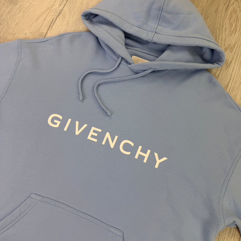 Givenchy Men’s Blue Pullover Hoodie - Small (Fit Medium)