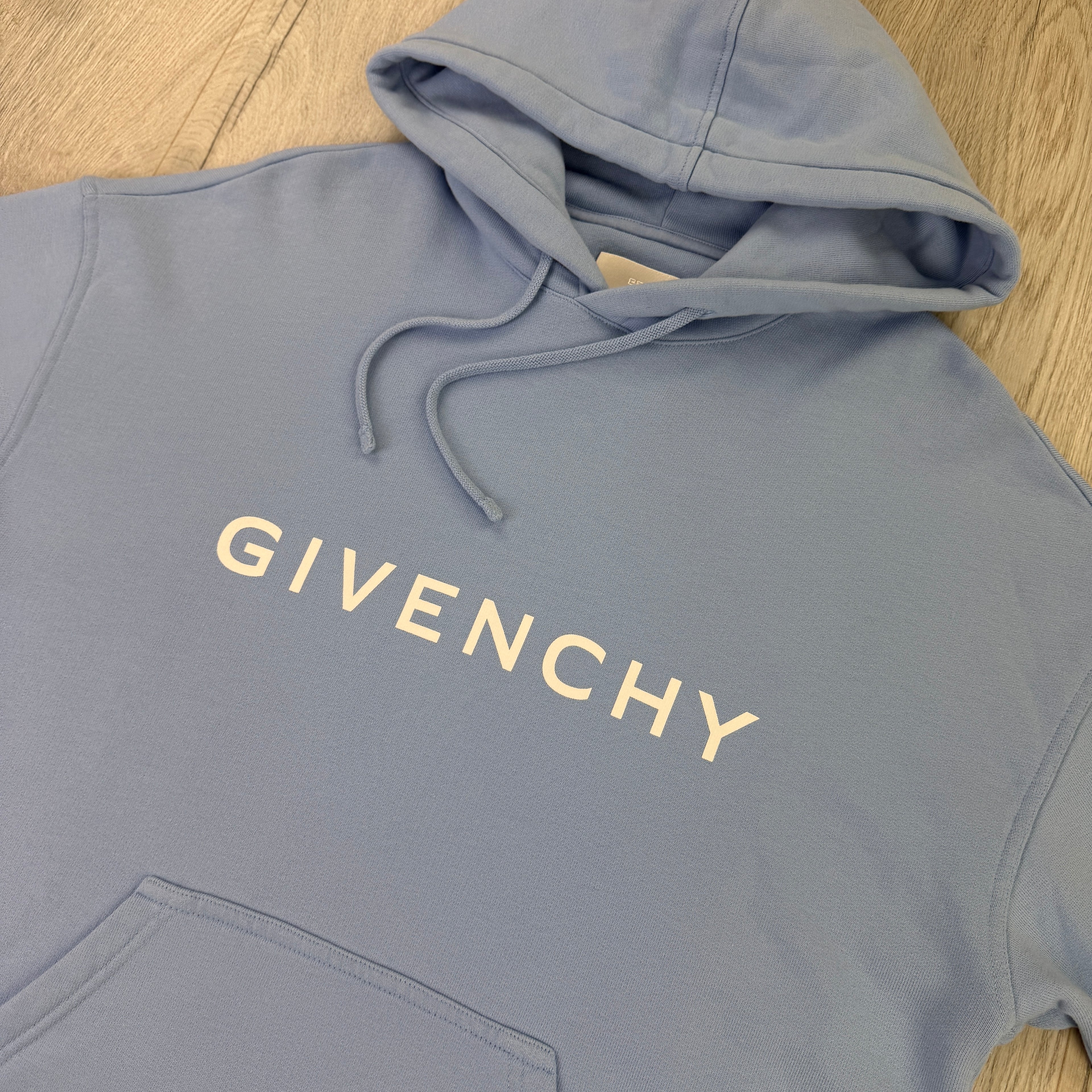 Givenchy Men’s Blue Pullover Hoodie - Small (Fit Medium)
