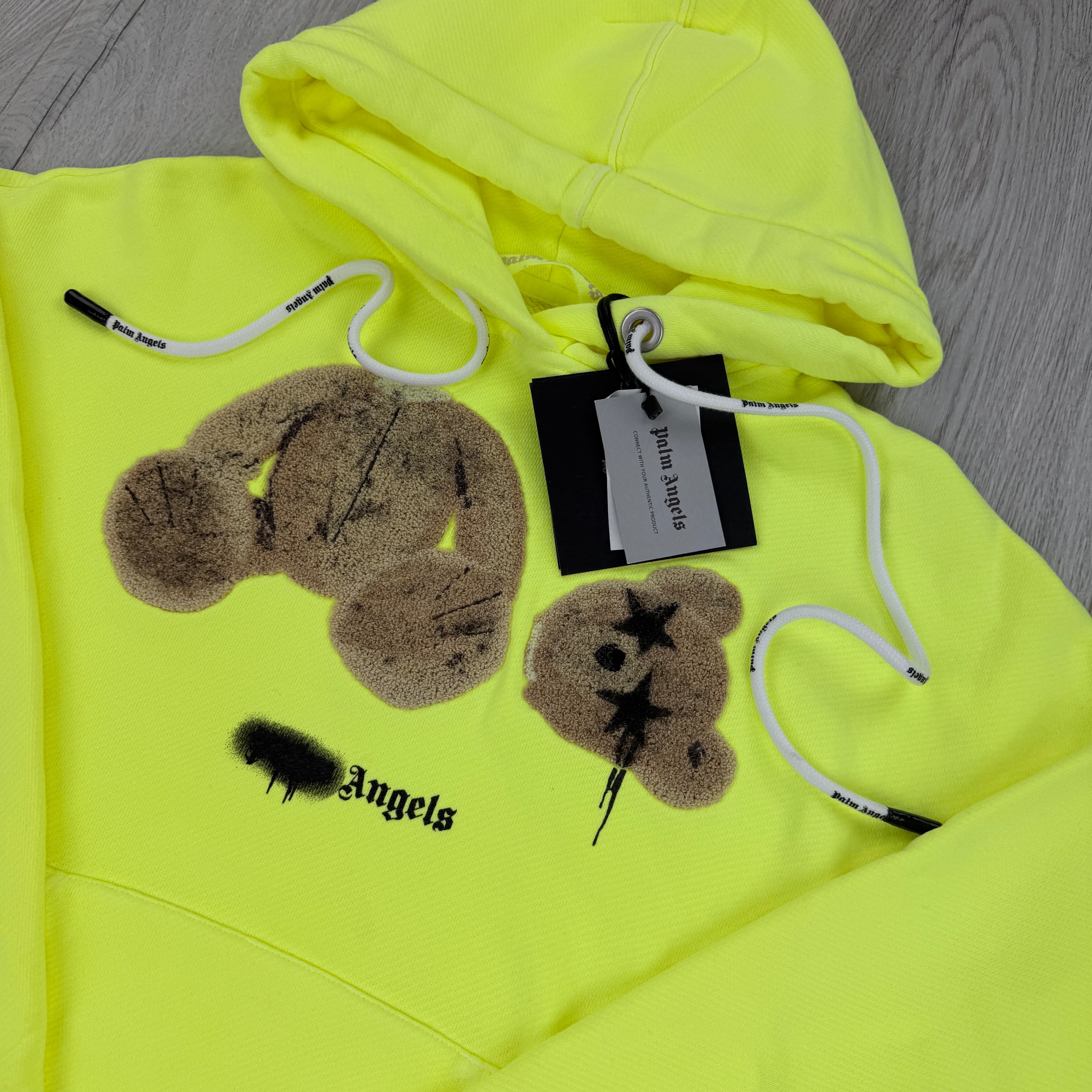 Palm Angels Kill The Bear Neon Yellow Hoodie