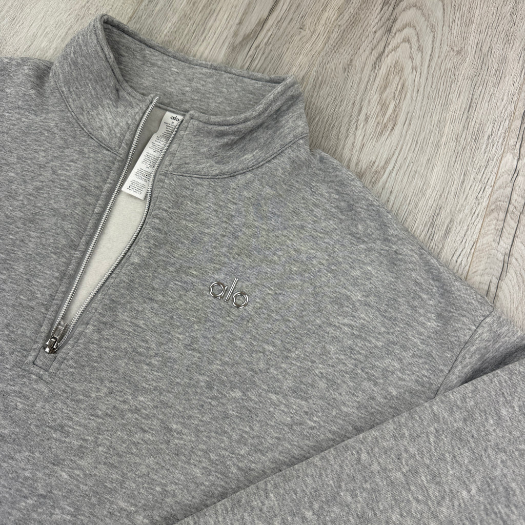 Alo Men’s Grey 1/4 Zip Fleece