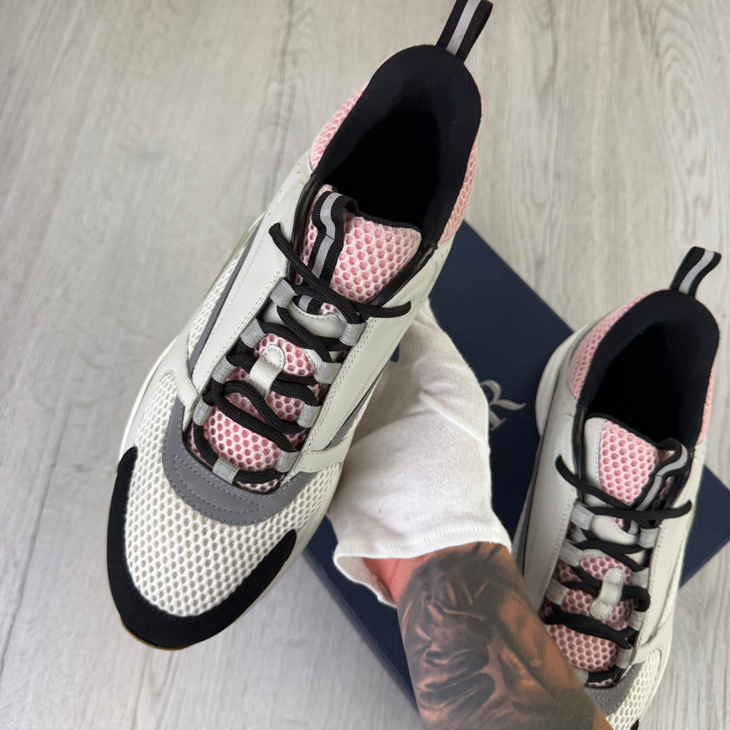 Dior B22 Men’s Pink Grey & White Trainers - 45 (Uk 10/10.5)