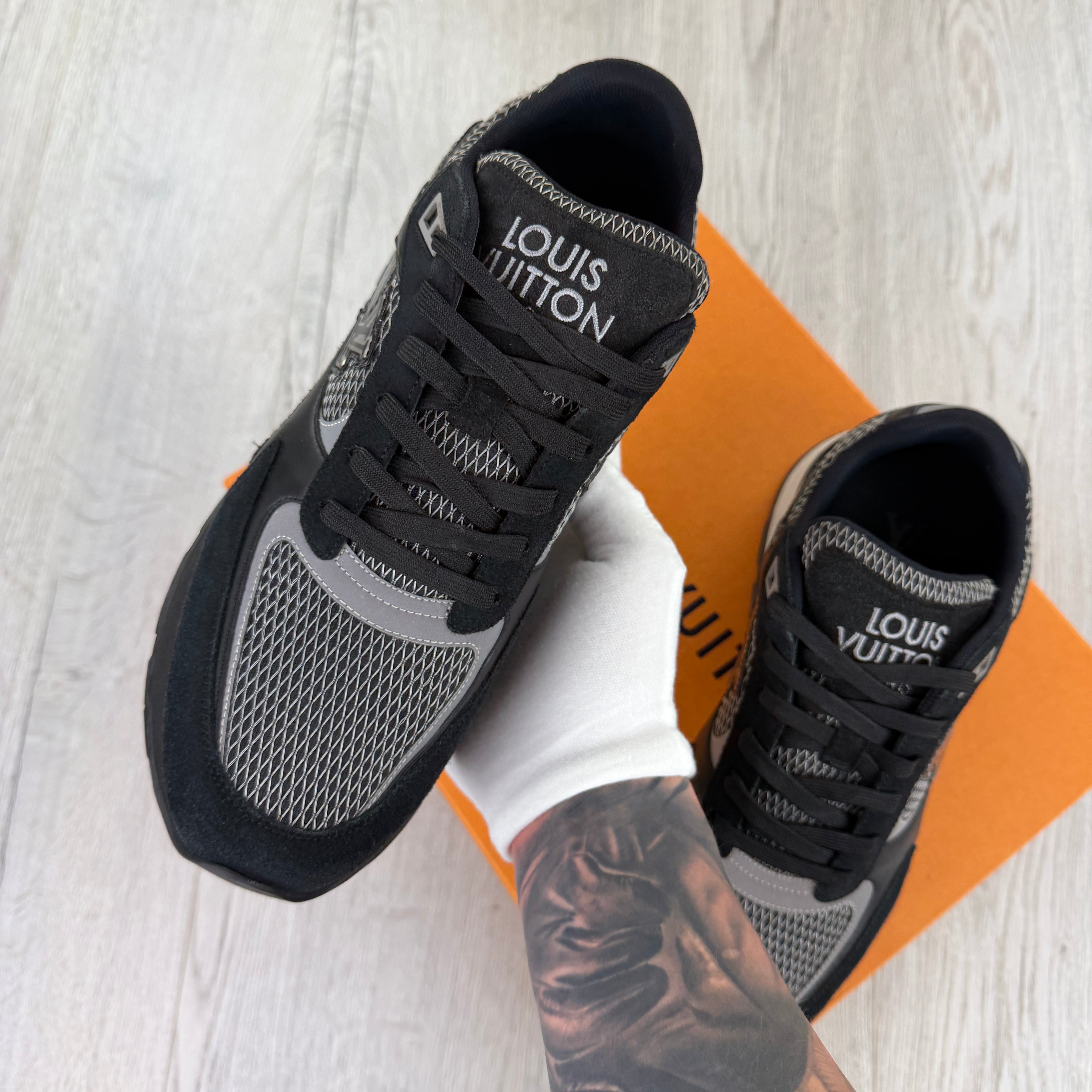 Louis Vuitton Men’s Black Run Away Trainers - Uk 7.5 (Fit 8)