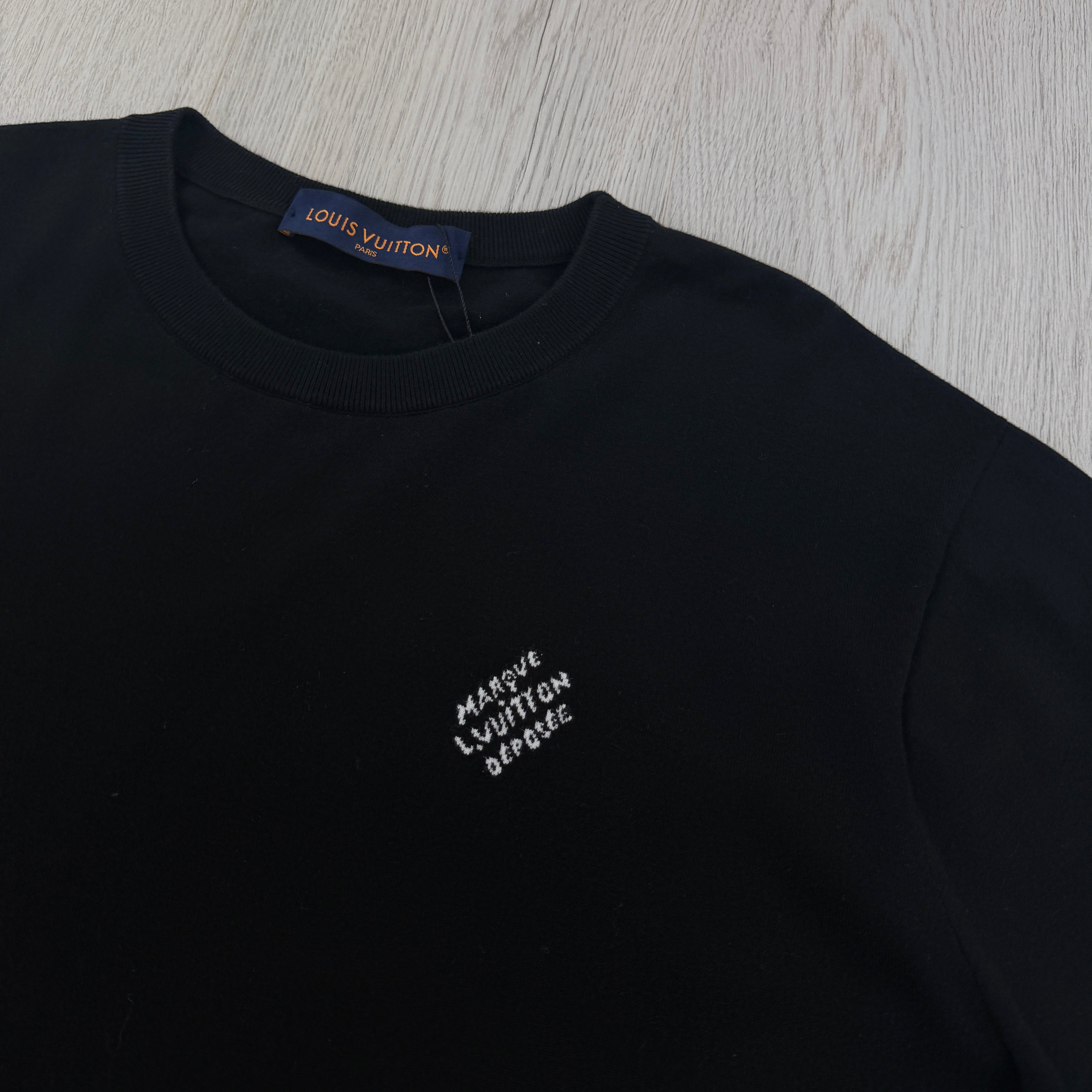 Louis Vuitton Men’s Black Cotton T-shirt - Large