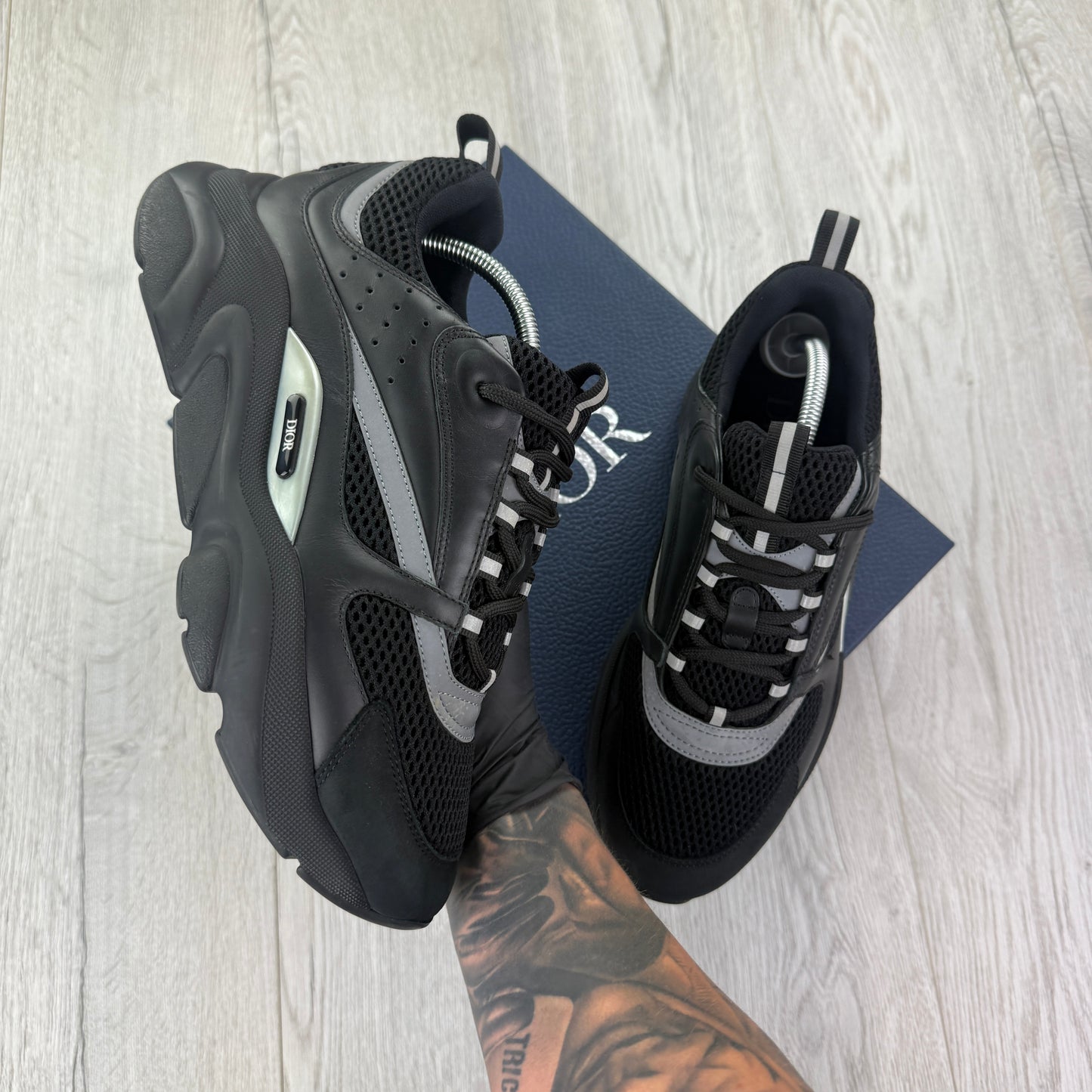 Dior B22 Men’s Triple Black Trainers - 43.5 (Fit Uk 9)