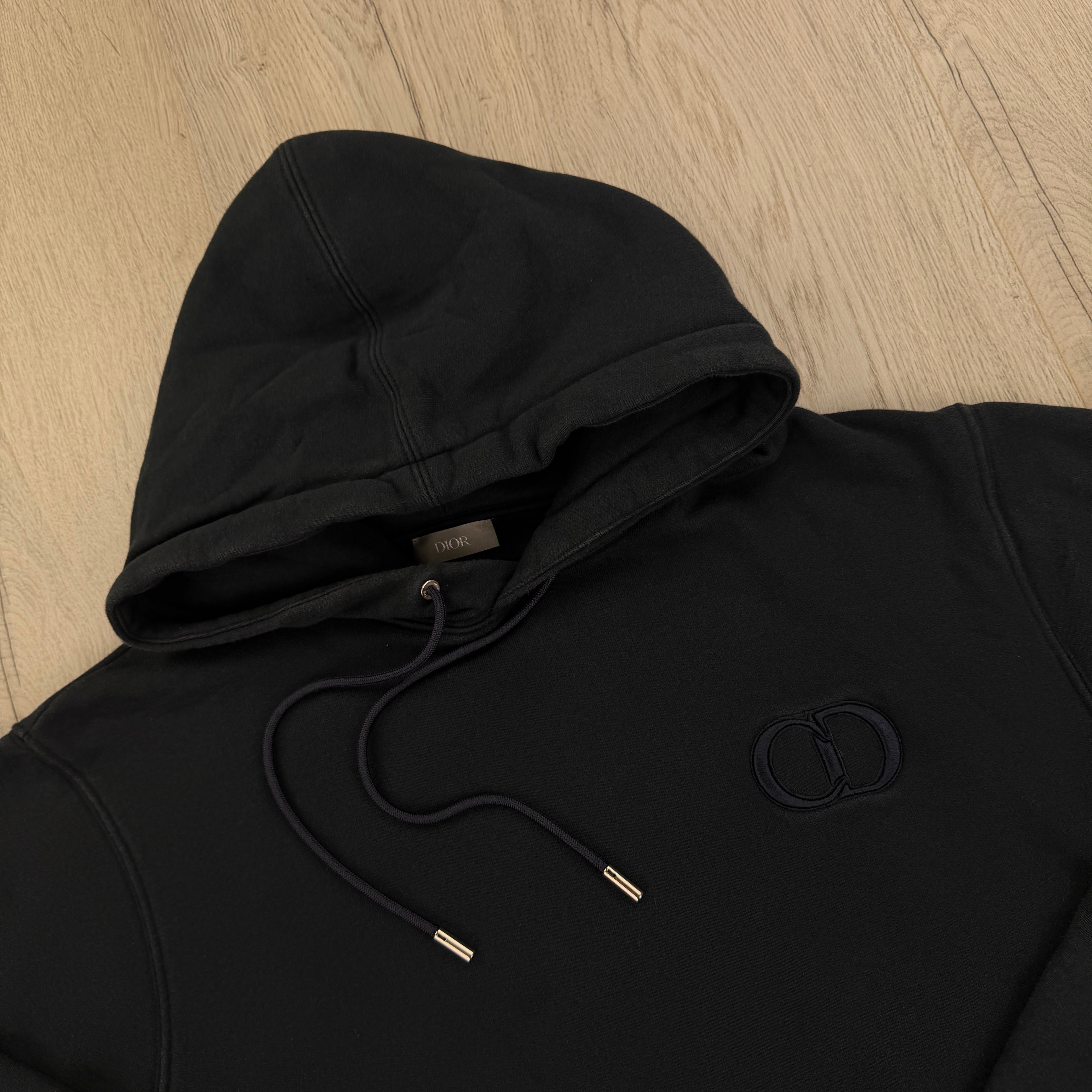 Dior Men’s Navy Pullover Hoodie - XL Slim