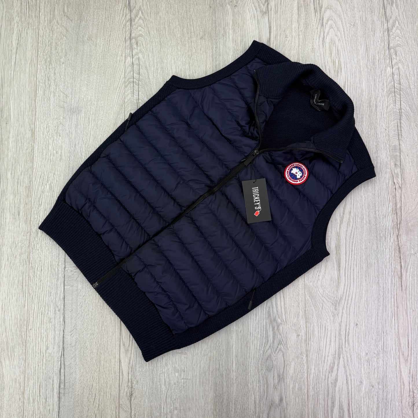 Canada Goose Men’s Navy Knitted Vest Gilet - Medium