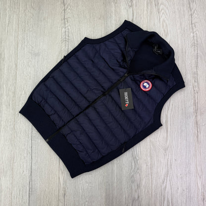 Canada Goose Men’s Navy Knitted Vest Gilet - Medium