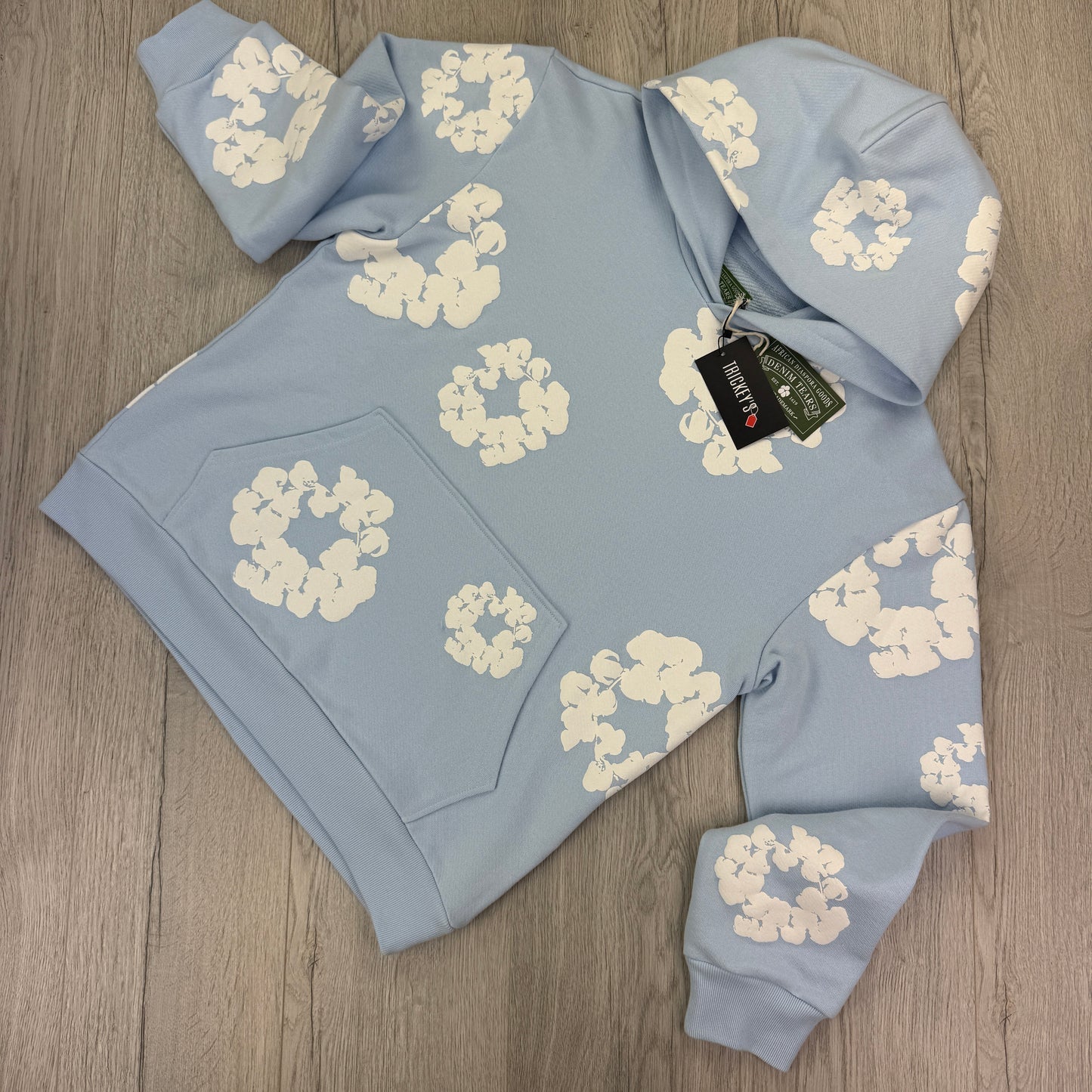 Denim Tears Baby Blue Pullover Hoodie