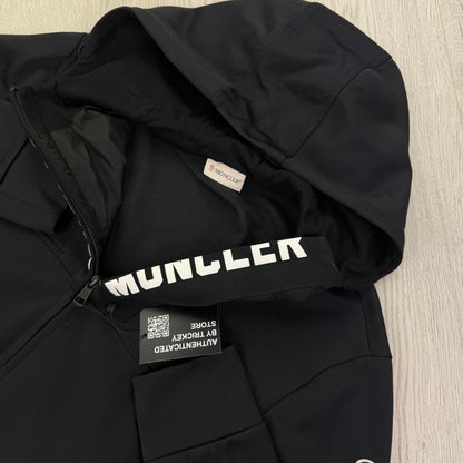 Moncler Men’s Black Zip-up Maglia Cardigan - Large Slim