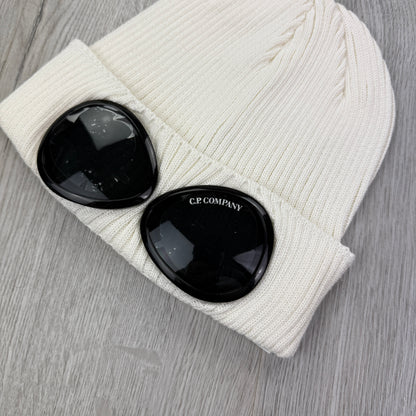 CP Company Men’s White Goggle Beanie