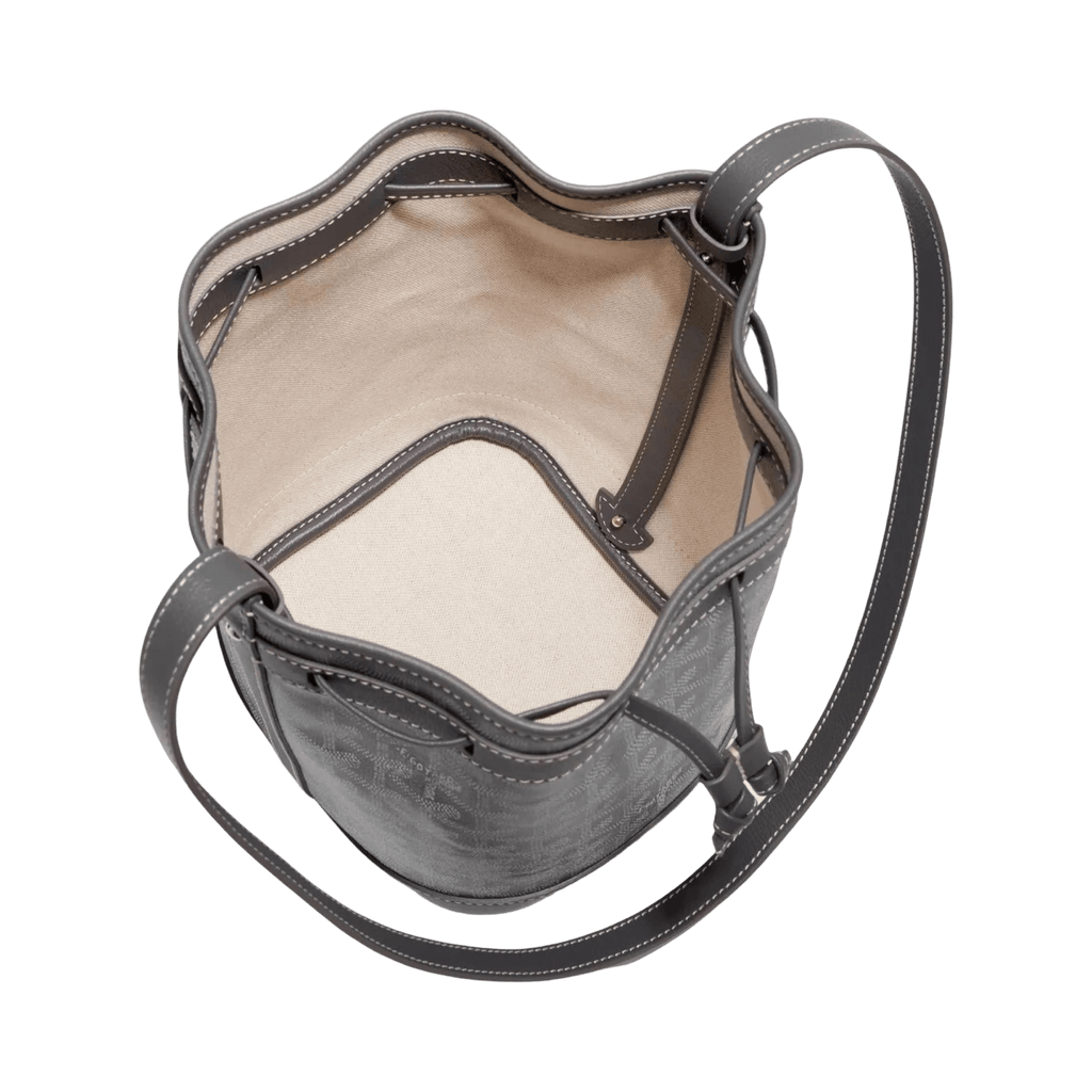 Goyard Petit Flot Bucket Bag Grey