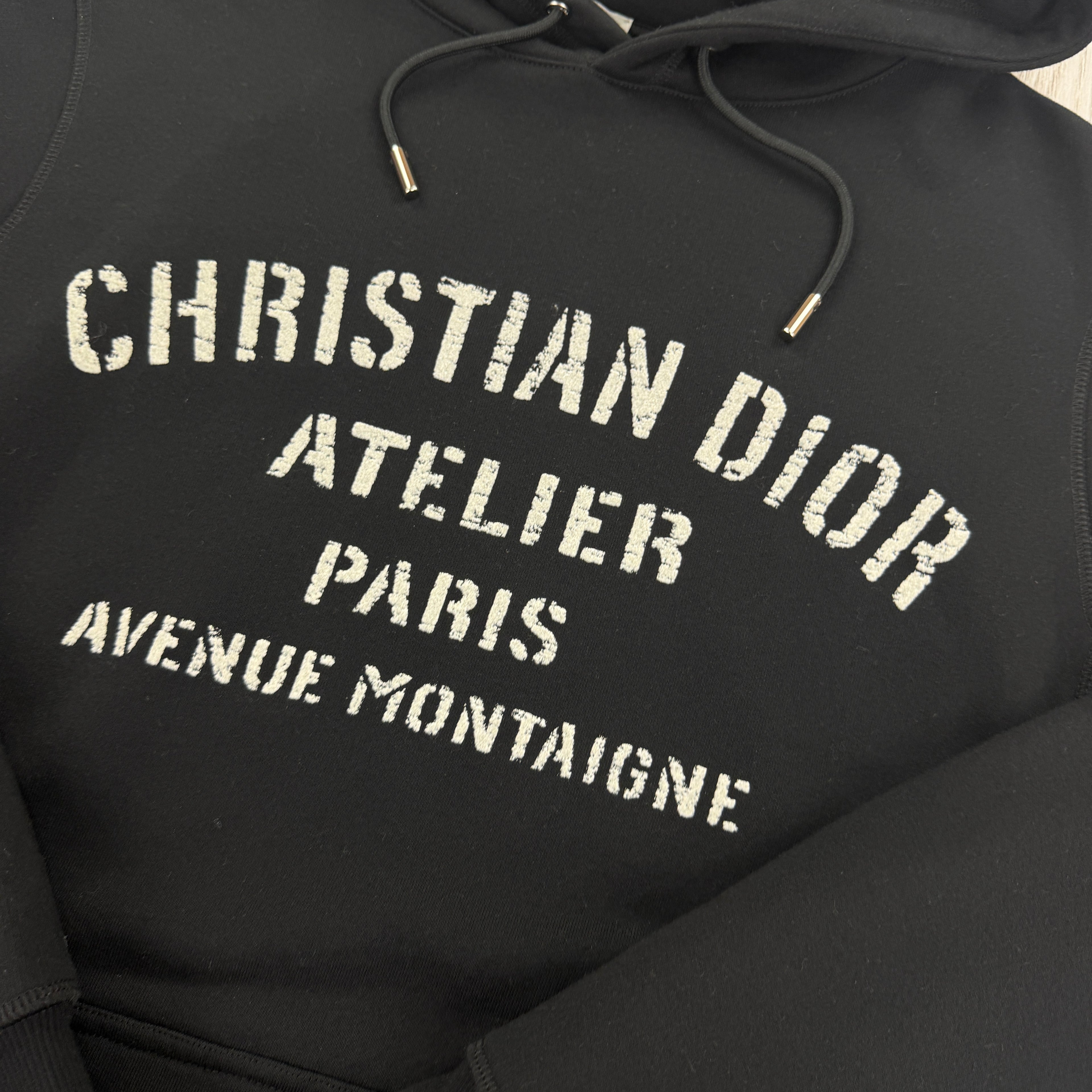 Christian Dior Men’s Black Pullover Hoodie - Medium
