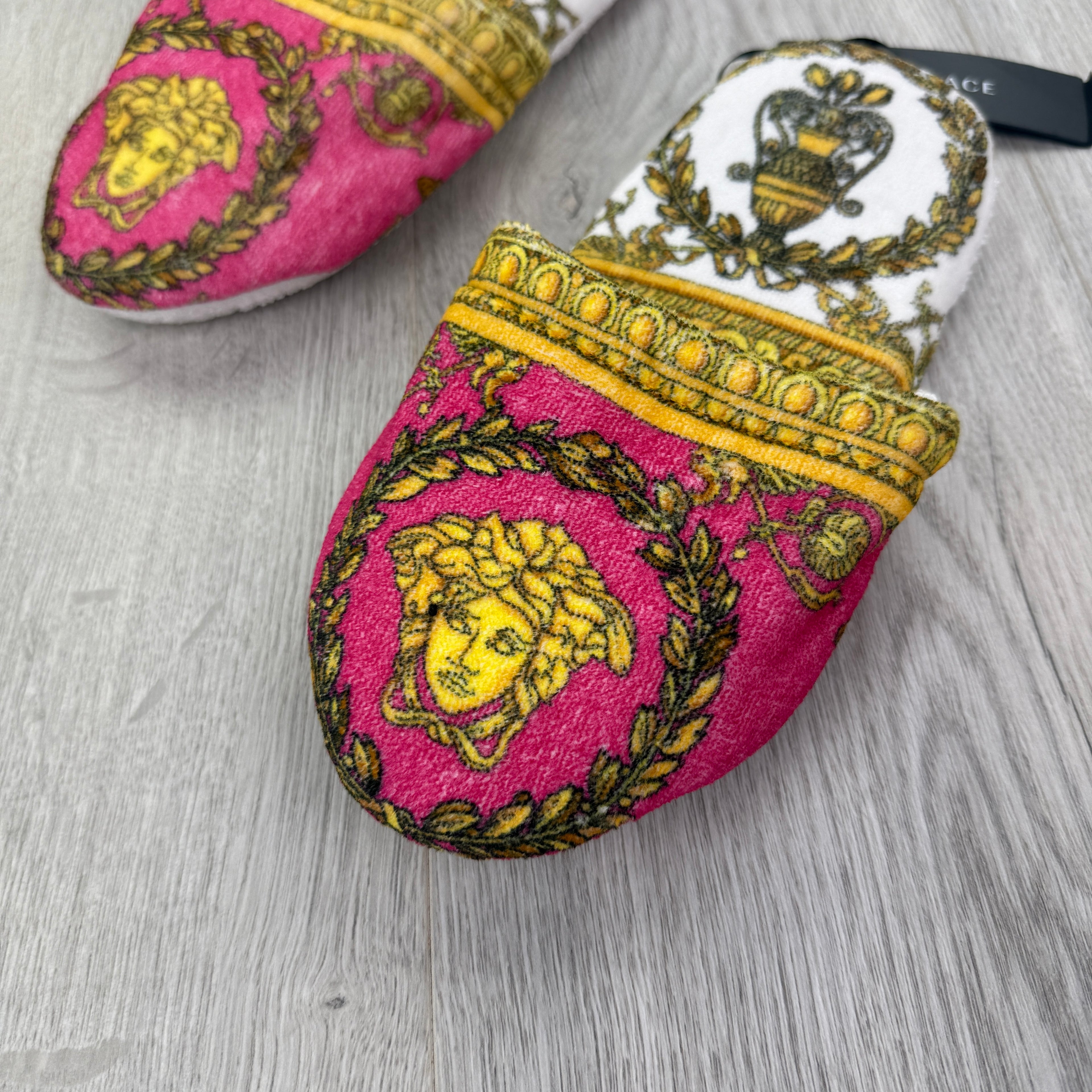Versace Pink Gold Home Slippers