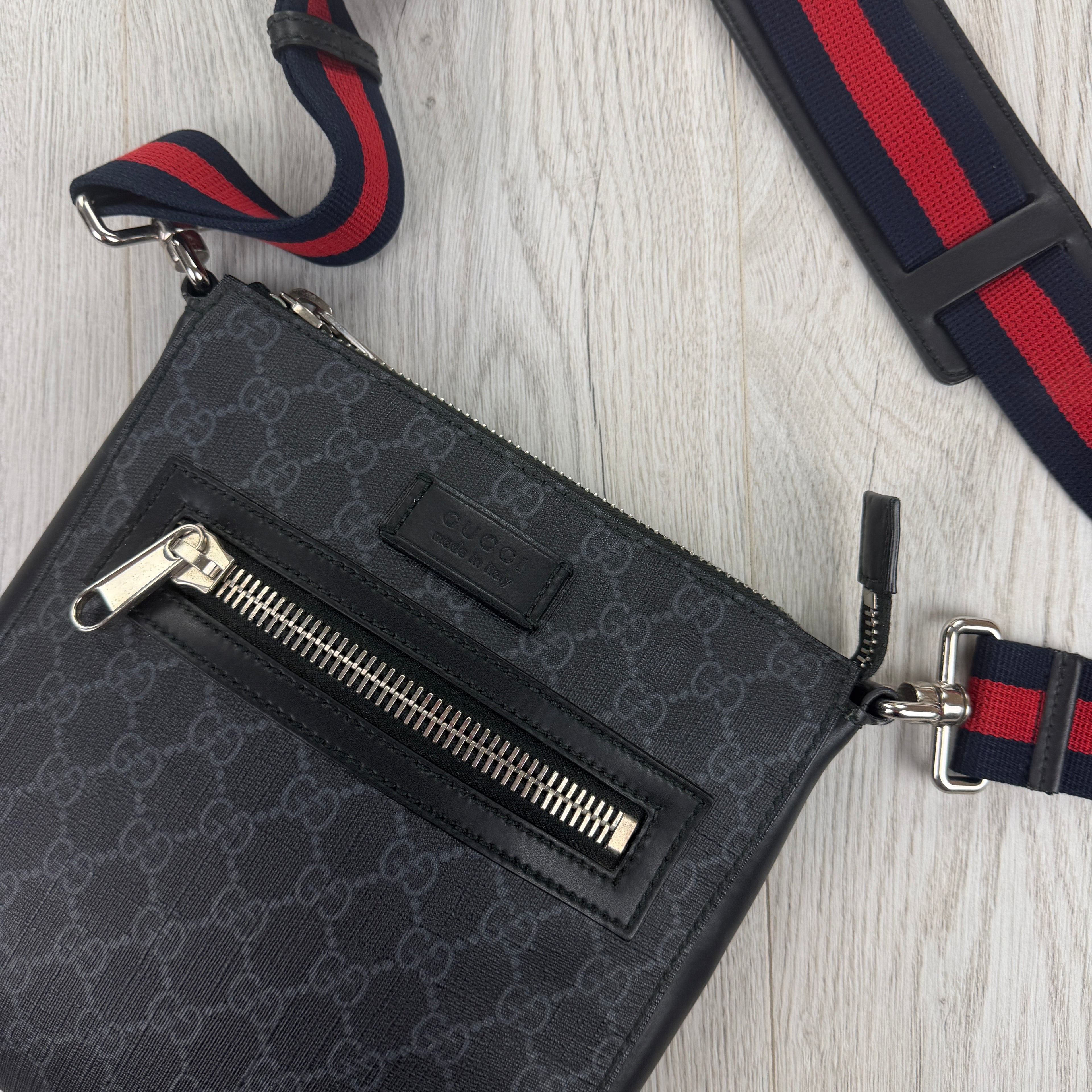 Gucci Messenger Men’s GG Black Small Side Big