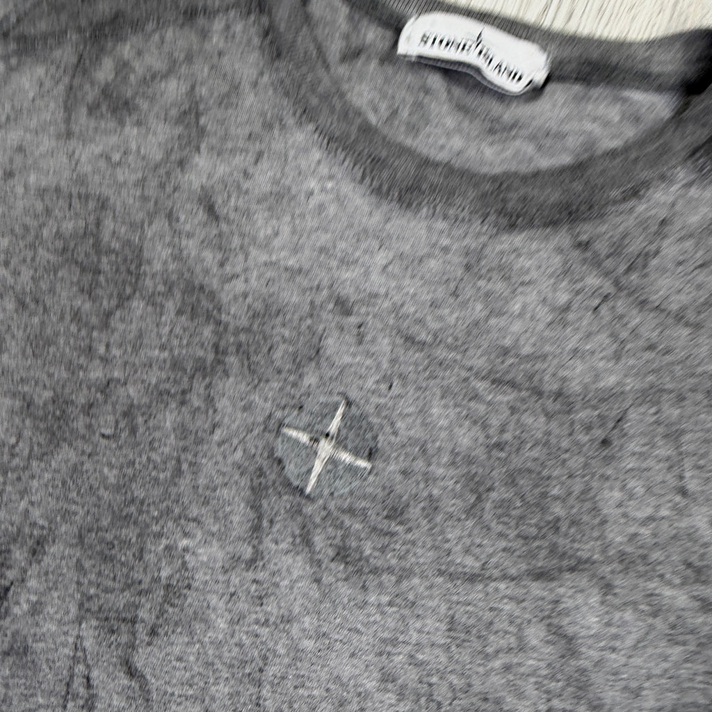 Stone island Men’s Grey Smoke T-shirt - Medium