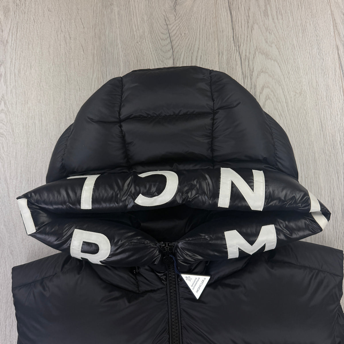 Moncler Men’s Black Montreuil Padded Bodywarmer With Hood - Size 4