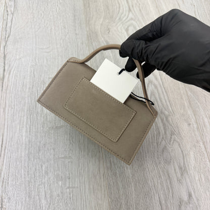 Jacquemus Women’s Beige Suede Mini Bambino Bag