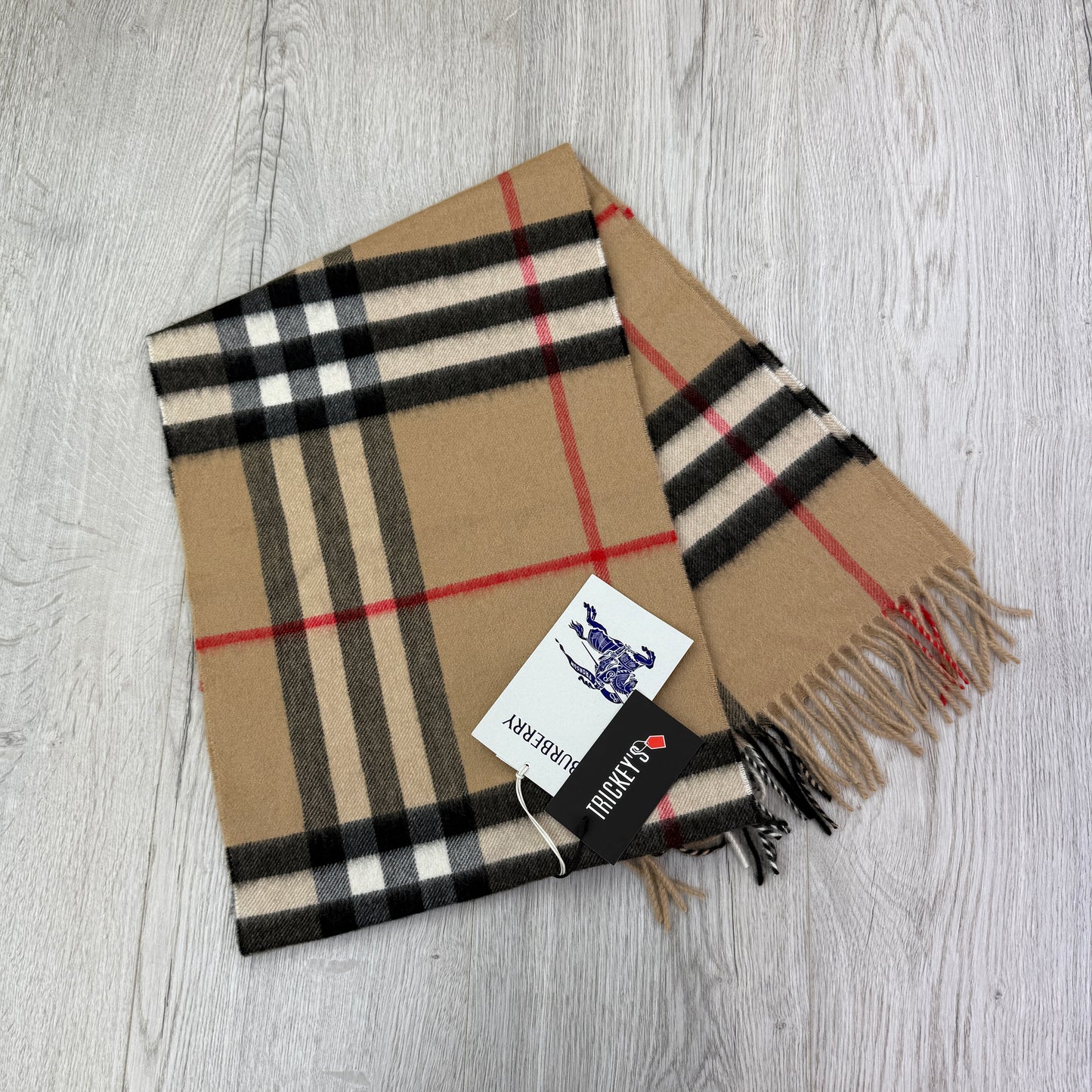 Burberry Men’s Classic Check Cashmere Scarf