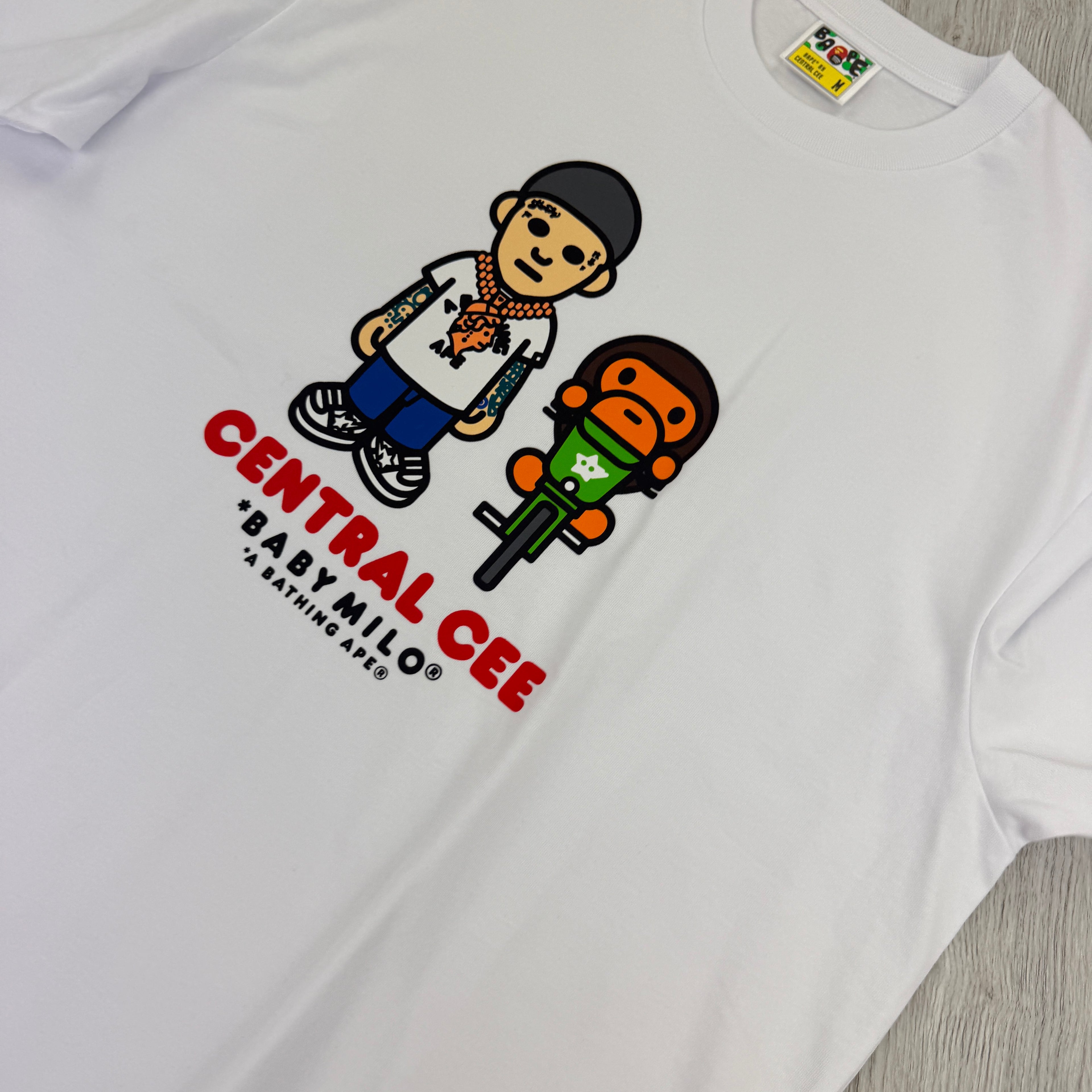 Bape x Central Cee Men’s White T-shirt  - Medium