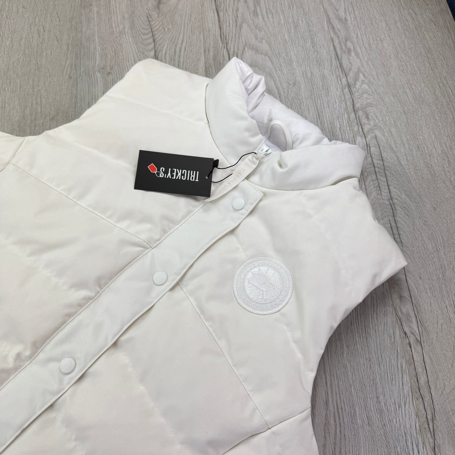 Canada Goose Womens White Badge Freestyle Vest - Large