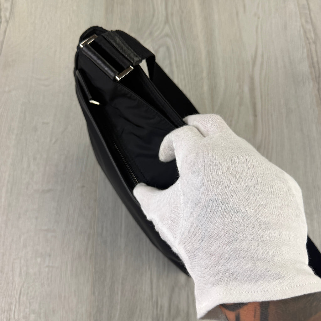 Prada Men’s Black Nylon Messenger Bag