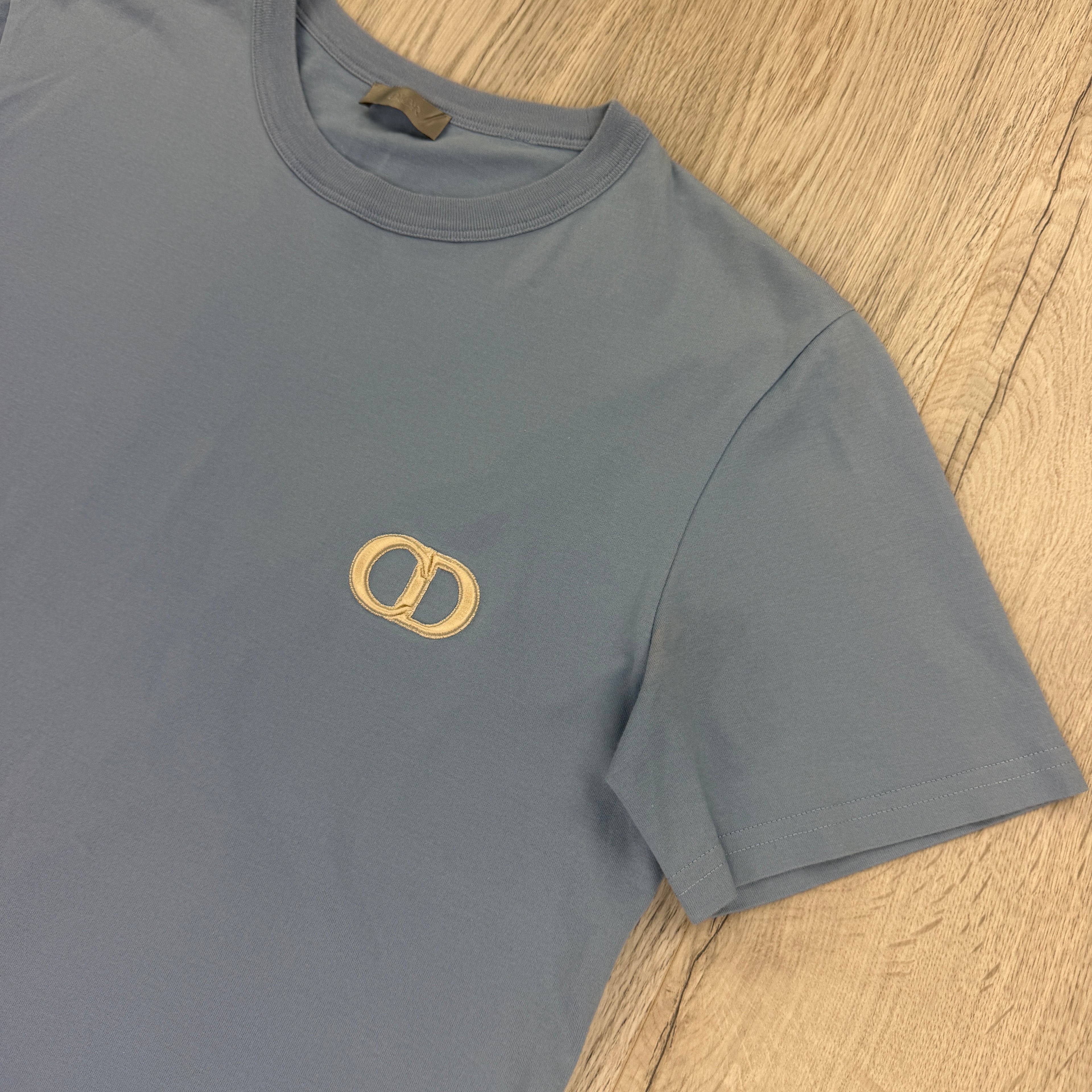 Christian Dior Men’s Baby Blue T-shirt - Medium