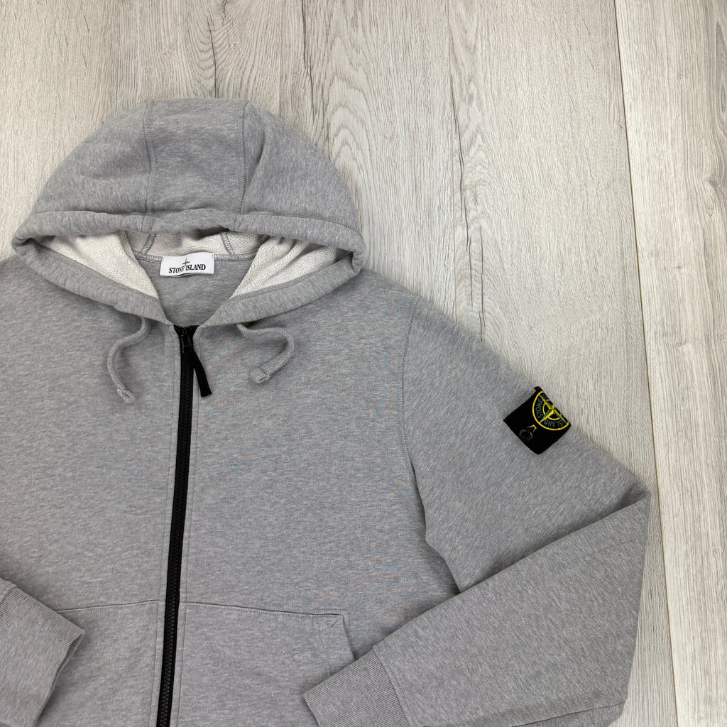 Stone Island Men’s Grey Zip-up Hoodie - XL