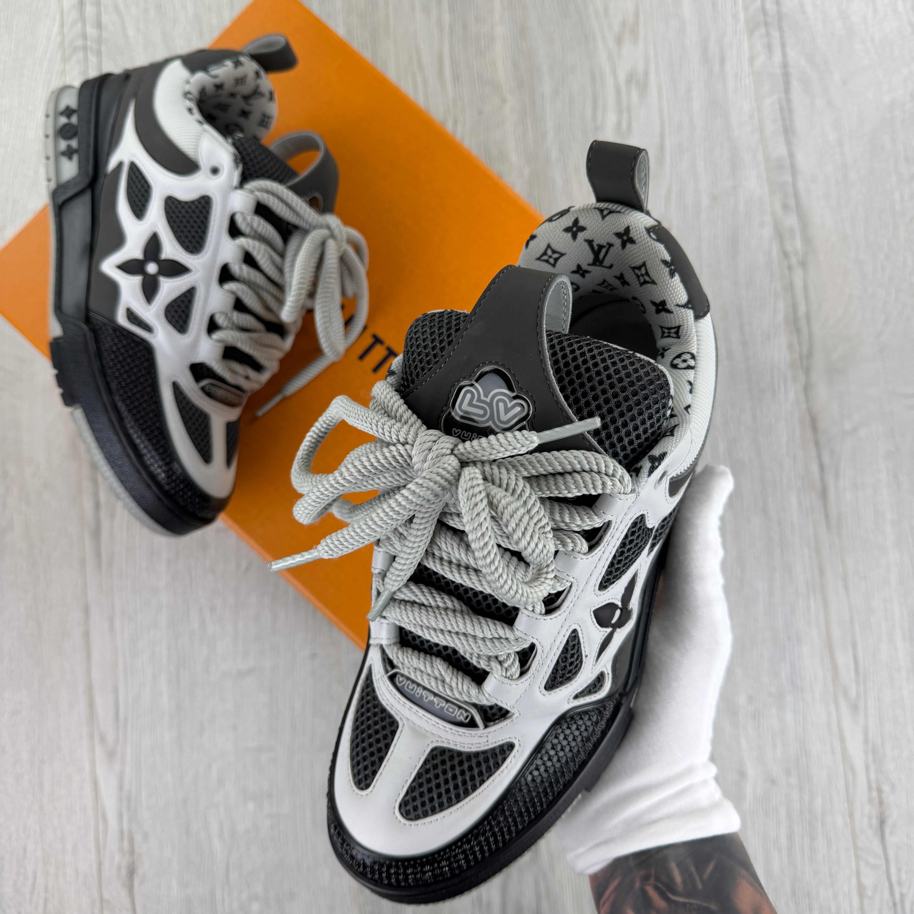 Louis Vuitton Men’s Black & Grey Skate Trainers - Uk 6.5 (Fit Uk 7.5)