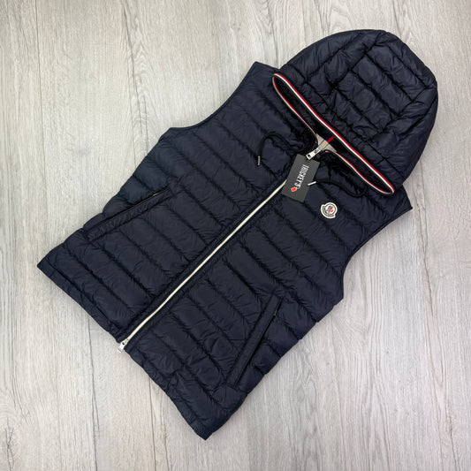 Moncler Men’s Cyriaque Navy Zip-up Gilet - Size 4