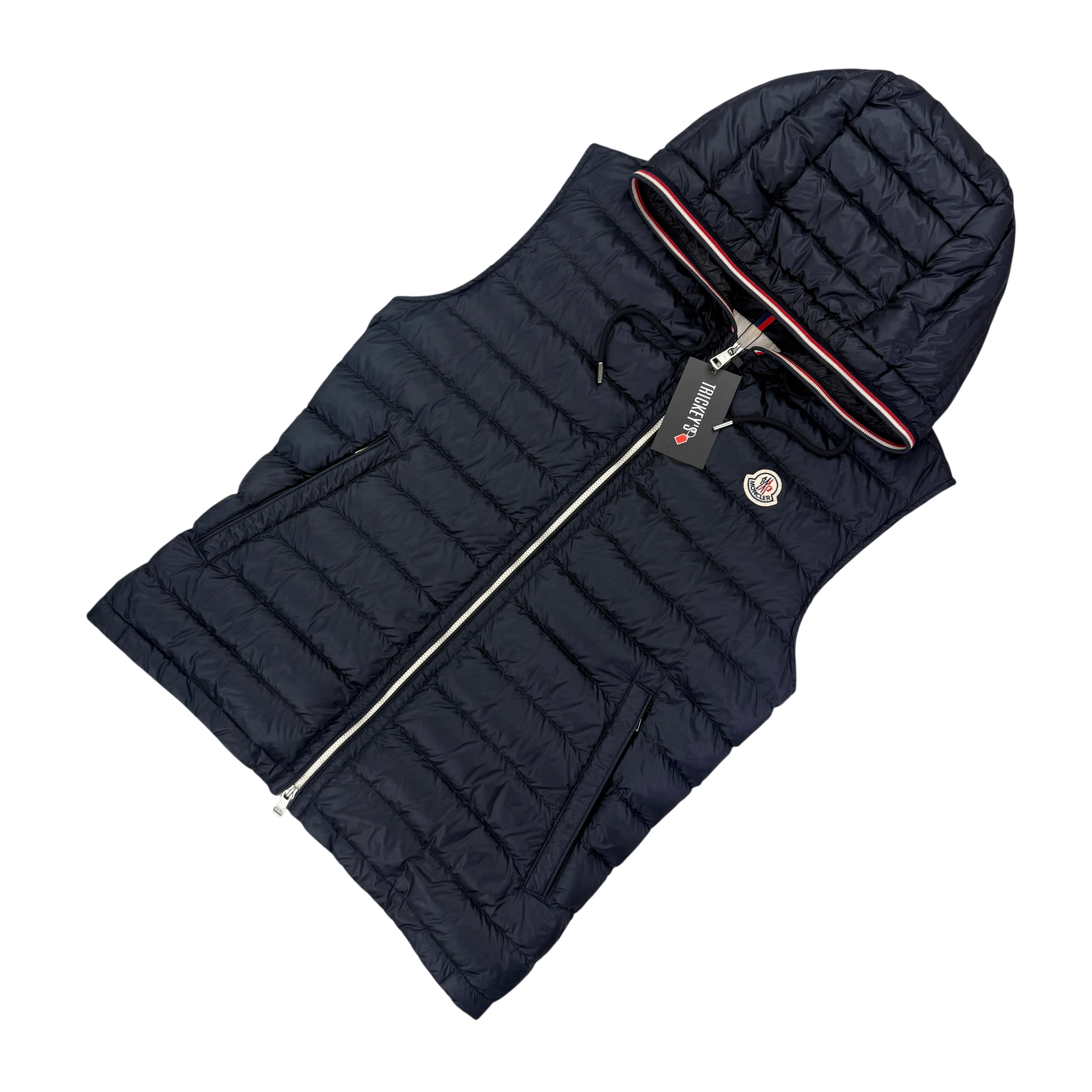 Moncler Men’s Cyriaque Navy Zip-up Gilet