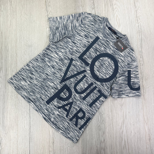 Louis Vuitton Men’s White & Navy Striped T-shirt - Large