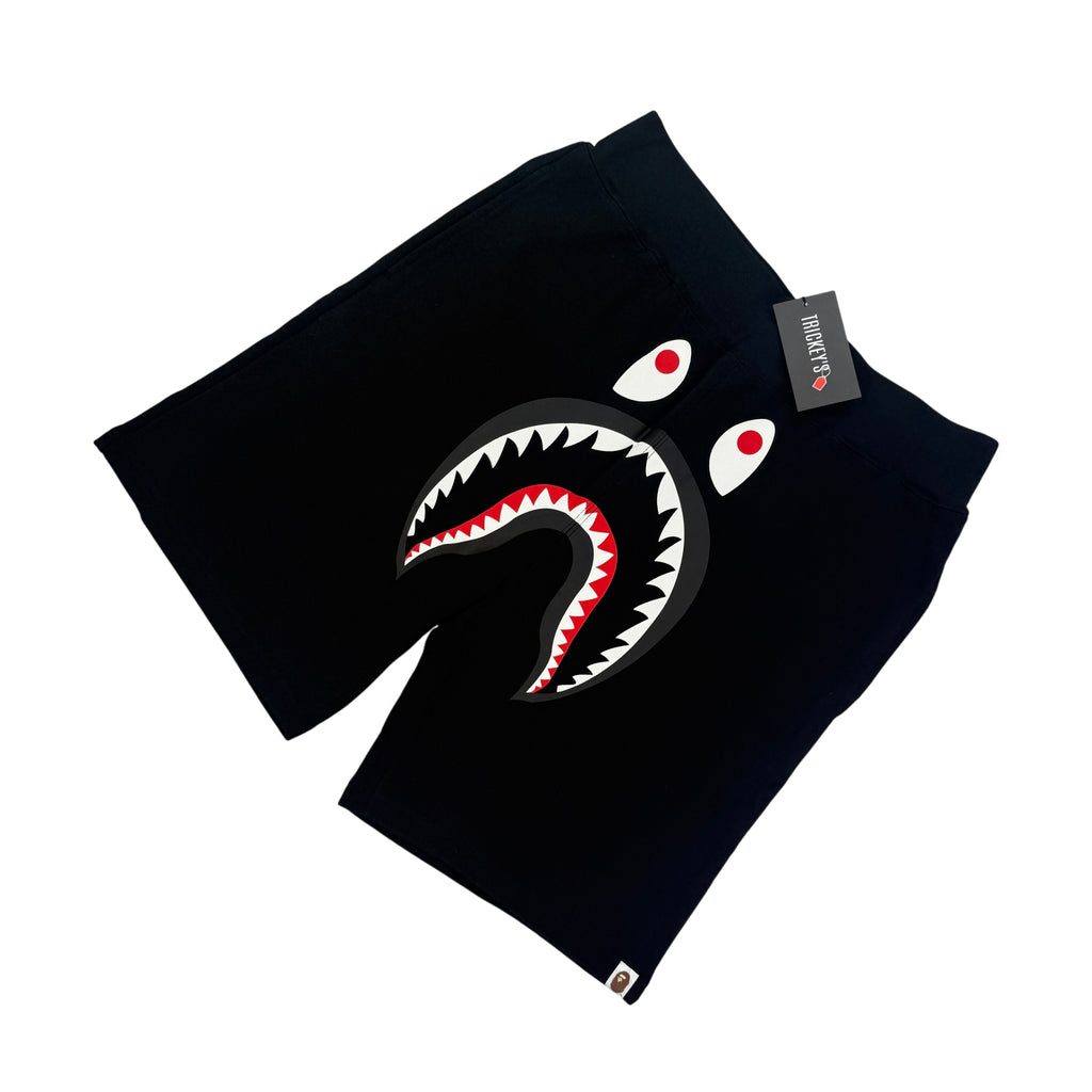 Bape Men’s Black Front Shark Shorts