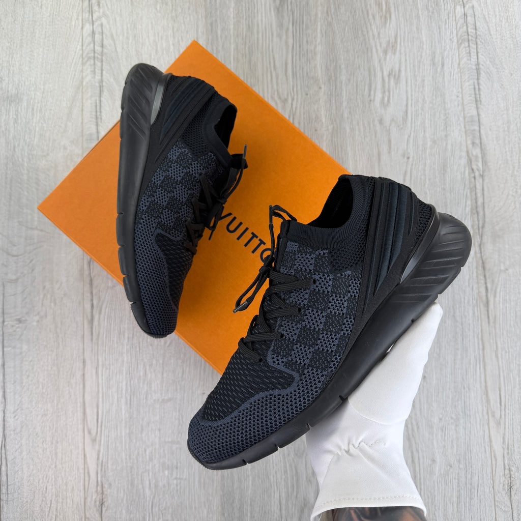 Louis Vuitton Men’s Black Fastline Trainers - Uk 8.5