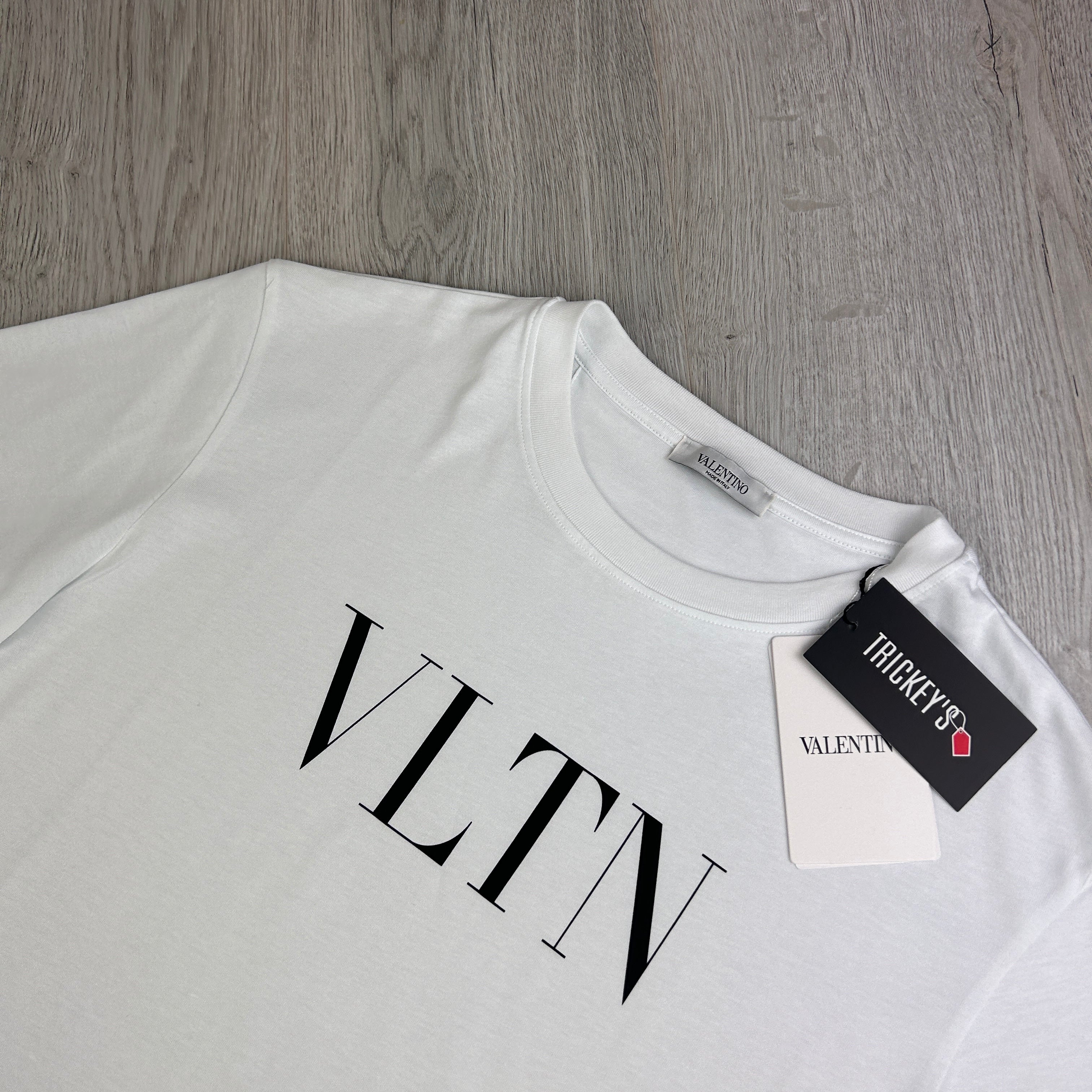 Valentino ‘VLTN’ Men’s White Slim T-shirt